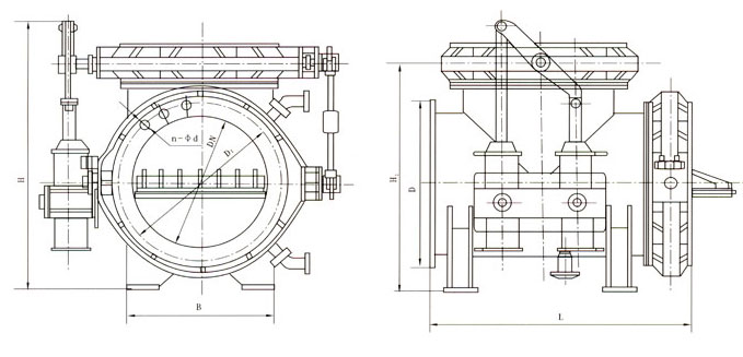SQD6/743X/H�͚�Һ��(d��ng)��ͨ�ГQ�y���νY(ji��)��(g��u)�ߴ�D