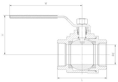 Q11F�Ͷ�Ƭʽ��(n��i)�ݼy���yPN16��PN63���νY(ji��)��(g��u)�ߴ�D
