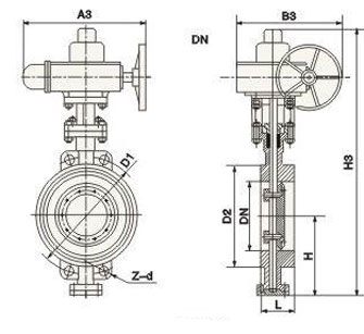 D973H늄�Ӳ�ܷ���yPN10��PN16���νY(ji��)��(g��u)�ߴ�D